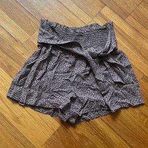 Abercrombie cheetah print shorts